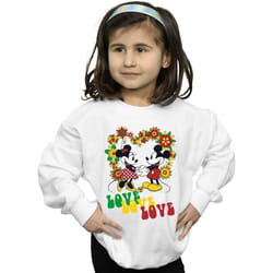 Disney - Sweat HIPPIE LOVE - Fille (Blanc)