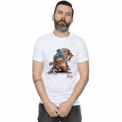 Disney - T-shirt BEAUTY AND THE BEAST - Homme (Blanc)