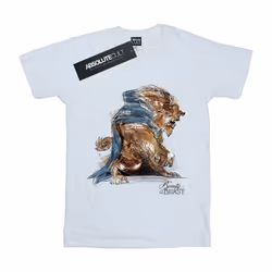 Disney - T-shirt BEAUTY AND THE BEAST - Femme (Blanc)
