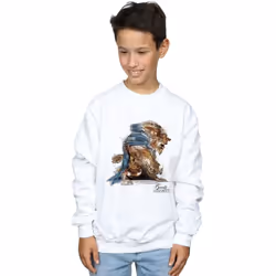 Disney - Sweat BEAUTY AND THE BEAST - Garçon (Blanc)