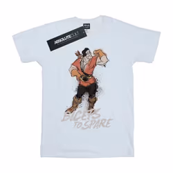 Disney - T-shirt BEAUTY AND THE BEAST BICEPS TO SPARE - Fille (Blanc)