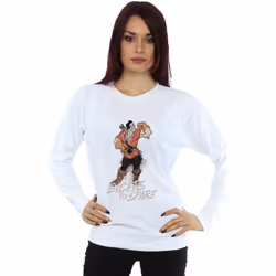 Disney - Sweat BEAUTY AND THE BEAST BICEPS TO SPARE - Femme (Blanc)