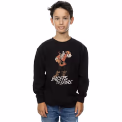 Disney - Sweat BEAUTY AND THE BEAST BICEPS TO SPARE - Garçon (Noir)