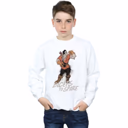 Disney - Sweat BEAUTY AND THE BEAST BICEPS TO SPARE - Garçon (Blanc)