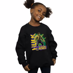Marvel - Sweat AVENGERS INCREDIBLE AVENGER - Fille (Noir)