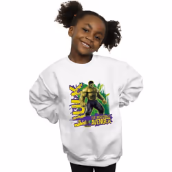Marvel - Sweat AVENGERS INCREDIBLE AVENGER - Fille (Blanc)