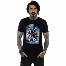 Marvel - T-shirt AVENGERS - Homme (Noir)