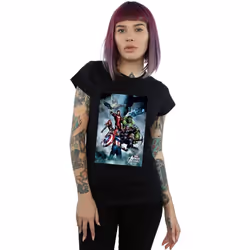 Marvel - T-shirt AVENGERS - Femme (Noir)