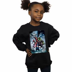 Marvel - Sweat AVENGERS - Fille (Noir)