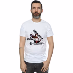 Marvel - T-shirt AVENGERS ARMOURED AVENGER - Homme (Blanc)