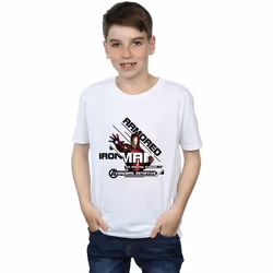 Marvel - T-shirt AVENGERS ARMOURED AVENGER - Garçon (Blanc)