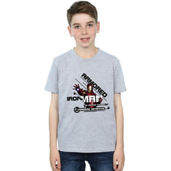 Marvel - T-shirt AVENGERS ARMOURED AVENGER - Garçon (Gris chiné)