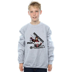 Marvel - Sweat AVENGERS ARMOURED AVENGER - Garçon (Gris chiné)