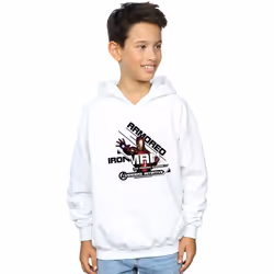 Marvel - Sweat à capuche AVENGERS ARMOURED AVENGER - Garçon (Blanc)