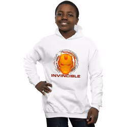 Marvel - Sweat à capuche AVENGERS INVINCIBLE - Garçon (Blanc)