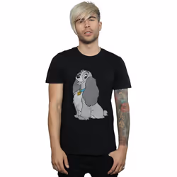 Disney - T-shirt LADY AND THE TRAMP - Homme (Noir)