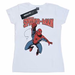 Spider-Man - T-shirt LEAP - Femme (Blanc)