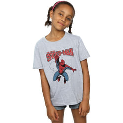 Marvel - T-shirt - Fille (Gris chiné)