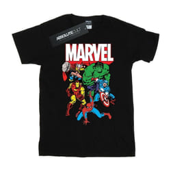 Marvel - T-shirt HERO GROUP - Femme (Noir)