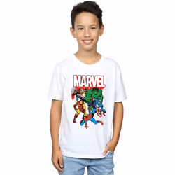 Marvel - T-shirt - Garçon (Blanc)