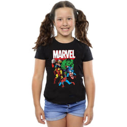Marvel - T-shirt - Fille (Noir)