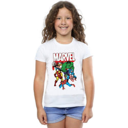 Marvel - T-shirt - Fille (Blanc)