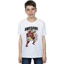 Marvel - T-shirt AWESOME - Garçon (Blanc)