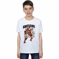 Marvel - T-shirt AWESOME - Garçon (Blanc)