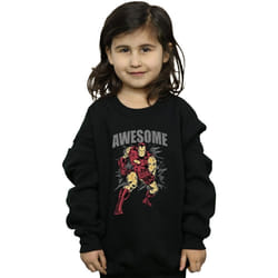 Marvel - Sweat AWESOME - Fille (Noir)