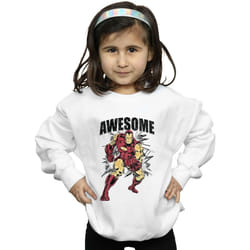 Marvel - Sweat AWESOME - Fille (Blanc)