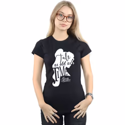 Disney - T-shirt TALE AS OLD AS TIME - Femme (Noir)