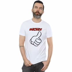 Disney - T-shirt MICKEY MOUSE THUMBS UP - Homme (Blanc)