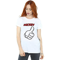 Disney - T-shirt MICKEY MOUSE THUMBS UP - Femme (Blanc)