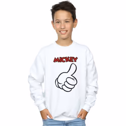 Disney - Sweat MICKEY MOUSE THUMBS UP - Garçon (Blanc)