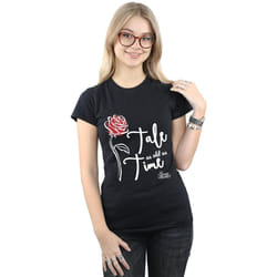 Disney - T-shirt TALE AS OLD AS TIME - Femme (Noir)