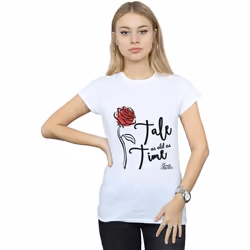 Disney - T-shirt TALE AS OLD AS TIME - Femme (Blanc)