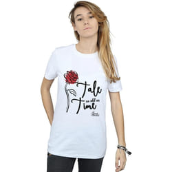 Disney - T-shirt TALE AS OLD AS TIME - Femme (Blanc)