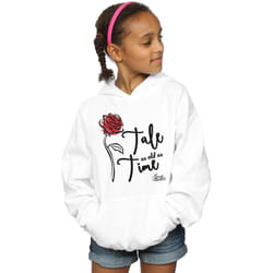 Disney - Sweat à capuche TALE AS OLD AS TIME - Fille (Blanc)