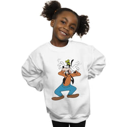 Disney - Sweat CRAZY - Fille (Blanc)