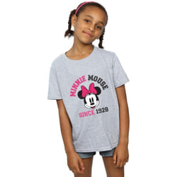 Disney - T-shirt MINNIE MOUSE - Fille (Gris chiné)