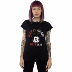 Disney - T-shirt SINCE - Femme (Noir)