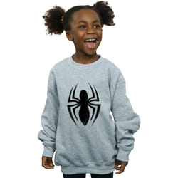 Marvel - Sweat ULTIMATE SPIDER - Fille (Gris chiné)