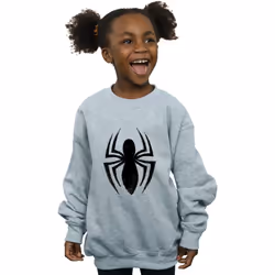 Marvel - Sweat ULTIMATE SPIDER - Fille (Gris chiné)
