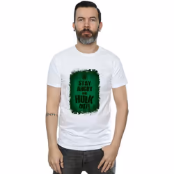 Marvel - T-shirt STAY ANGRY - Homme (Blanc)