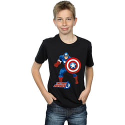 Marvel - T-shirt THE FIRST AVENGER - Garçon (Noir)
