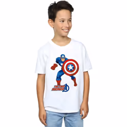 Marvel - T-shirt THE FIRST AVENGER - Garçon (Blanc)
