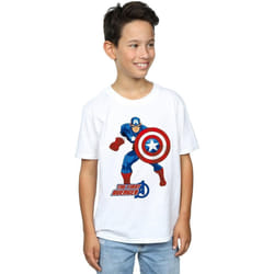 Marvel - T-shirt THE FIRST AVENGER - Garçon (Blanc)