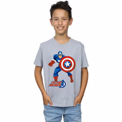 Marvel - T-shirt THE FIRST AVENGER - Garçon (Gris chiné)