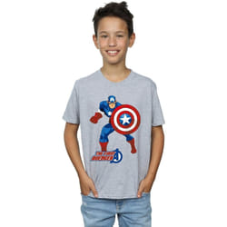 Marvel - T-shirt THE FIRST AVENGER - Garçon (Gris chiné)