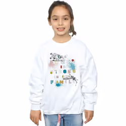 Star Wars - Sweat FORCE FAMILY - Fille (Blanc)